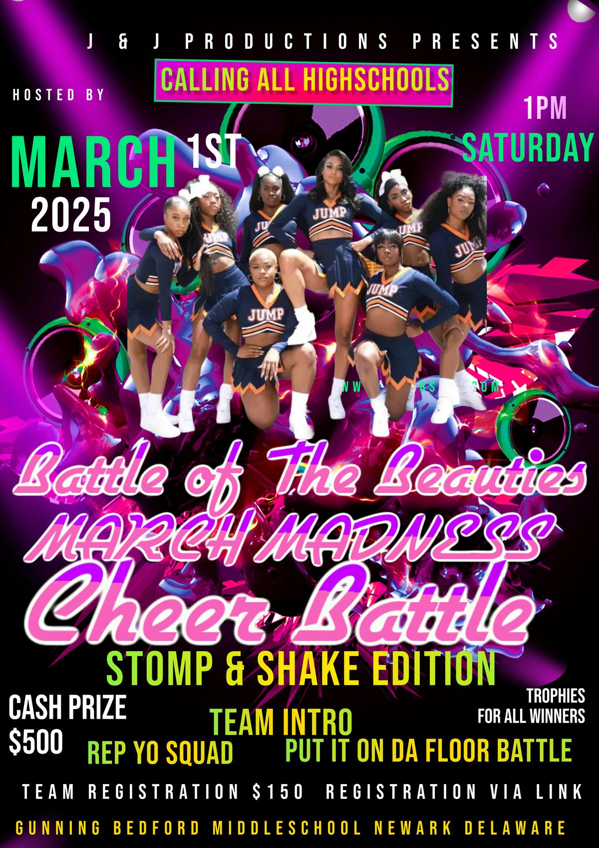 BATTLE OF THE BEAUTIES STOMP & SHAKE CHEER COMPETITION