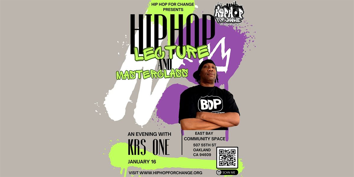 An Evening with KRS ONE: Hip Hop Lecture & Masterclass