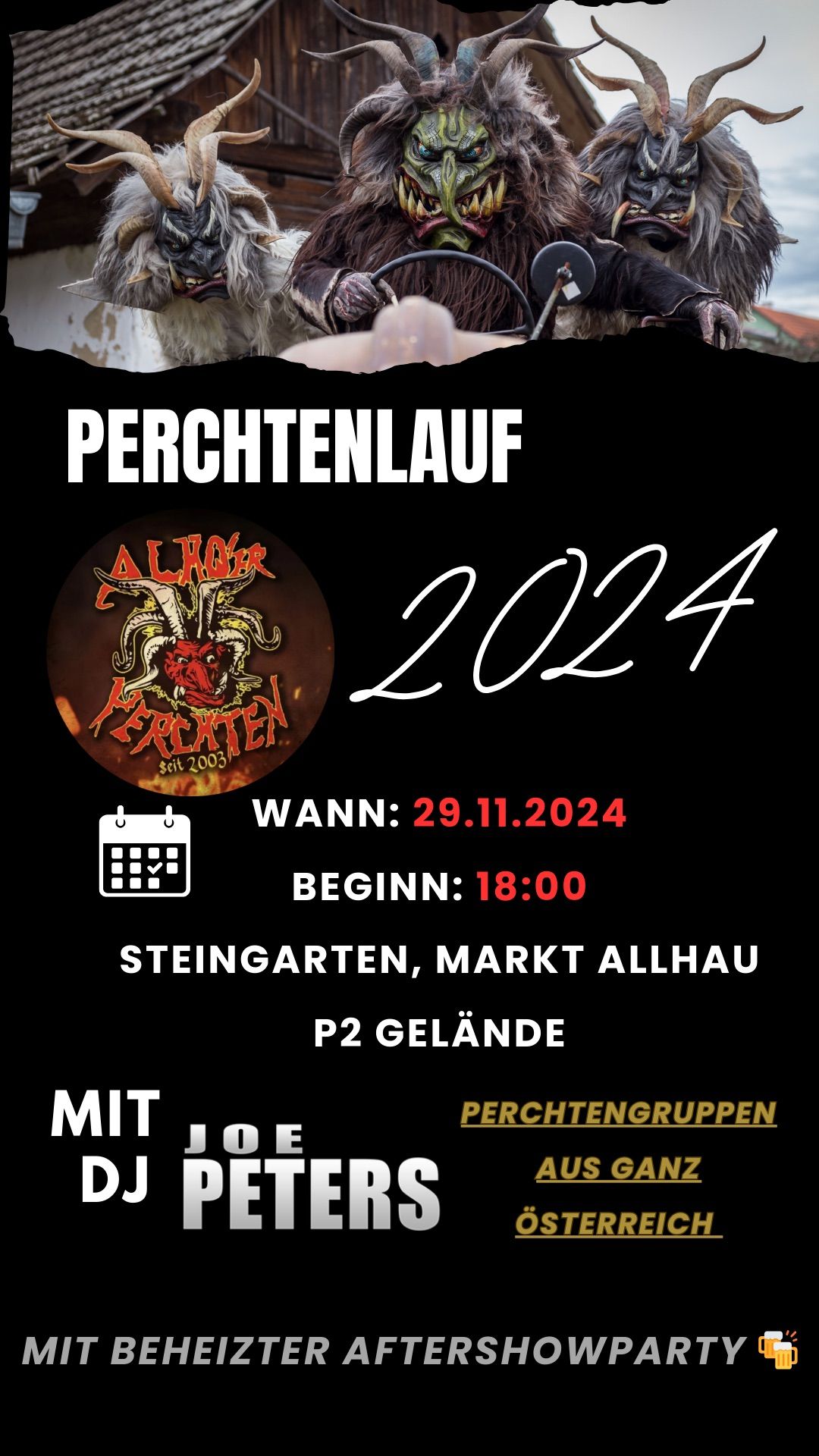 Perchtenlauf 2024 in Markt Allhau \ud83d\udd25