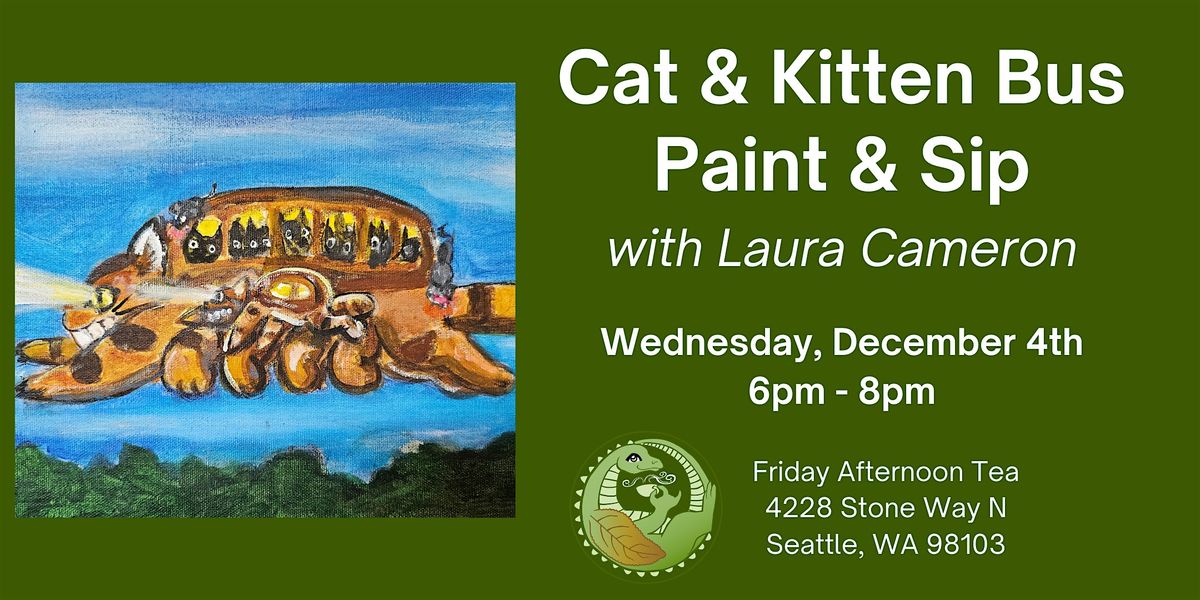 Paint & Sip: Cat & Kitten Bus