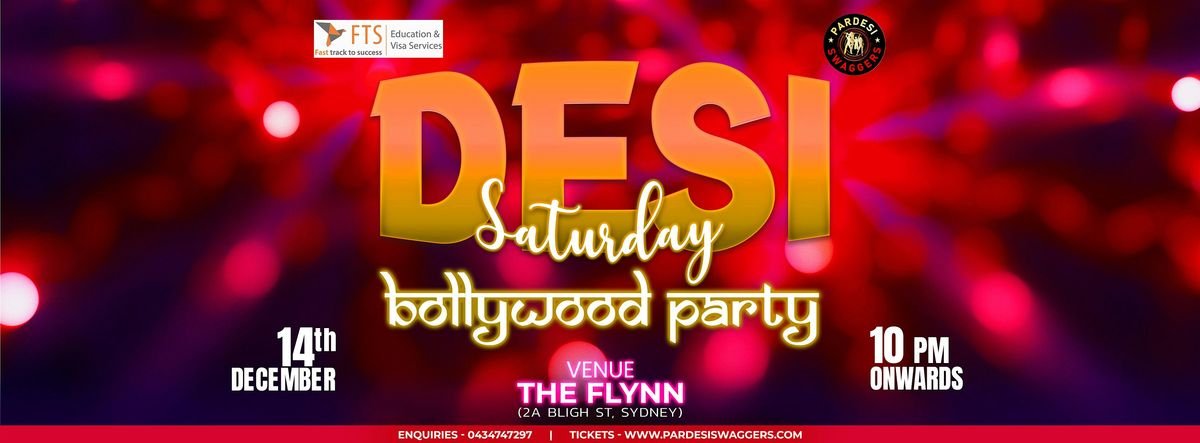 Desi Saturday Bollywood Party At The Flynn, Sydney