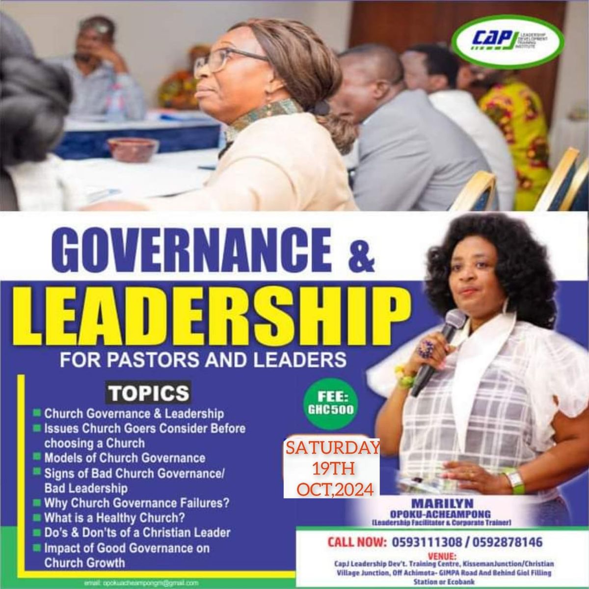 Seminar on Governance and Leadership for Pastors and Leaders