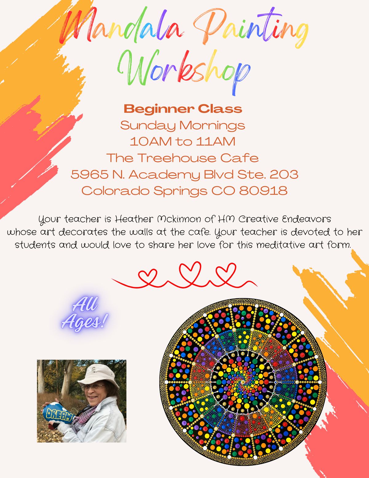 Beginner Dot Mandala Painting Workshop 5\/19\/24 ***SOLD OUT******