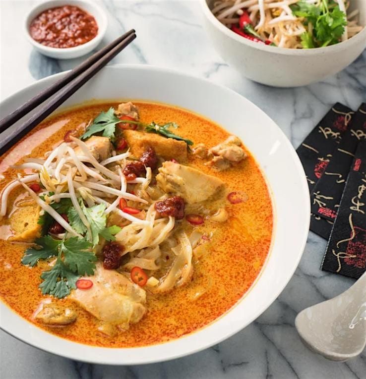 Make Healthy Laksa from Scratch Including The Noodles & Chendol For Dessert