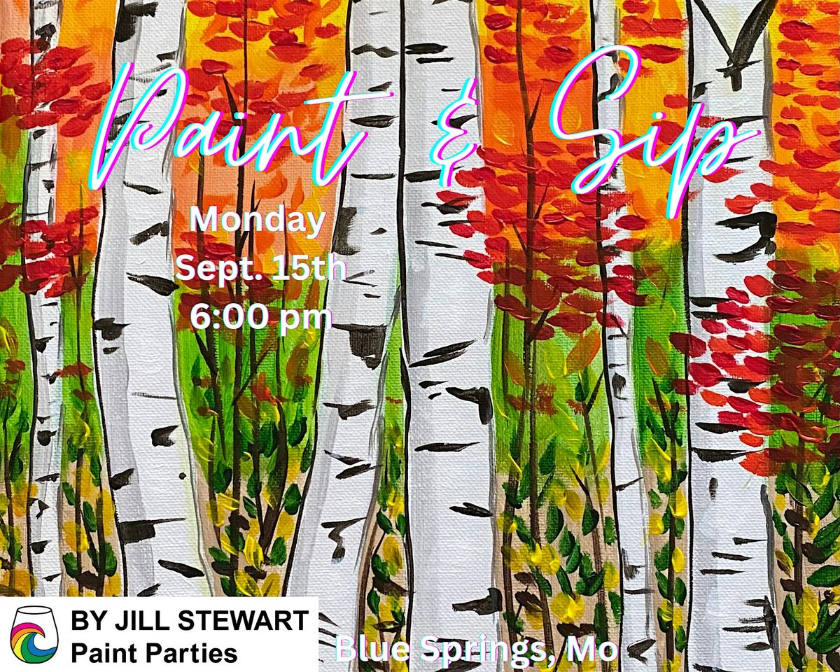 Birch Forest Fall Paint Party