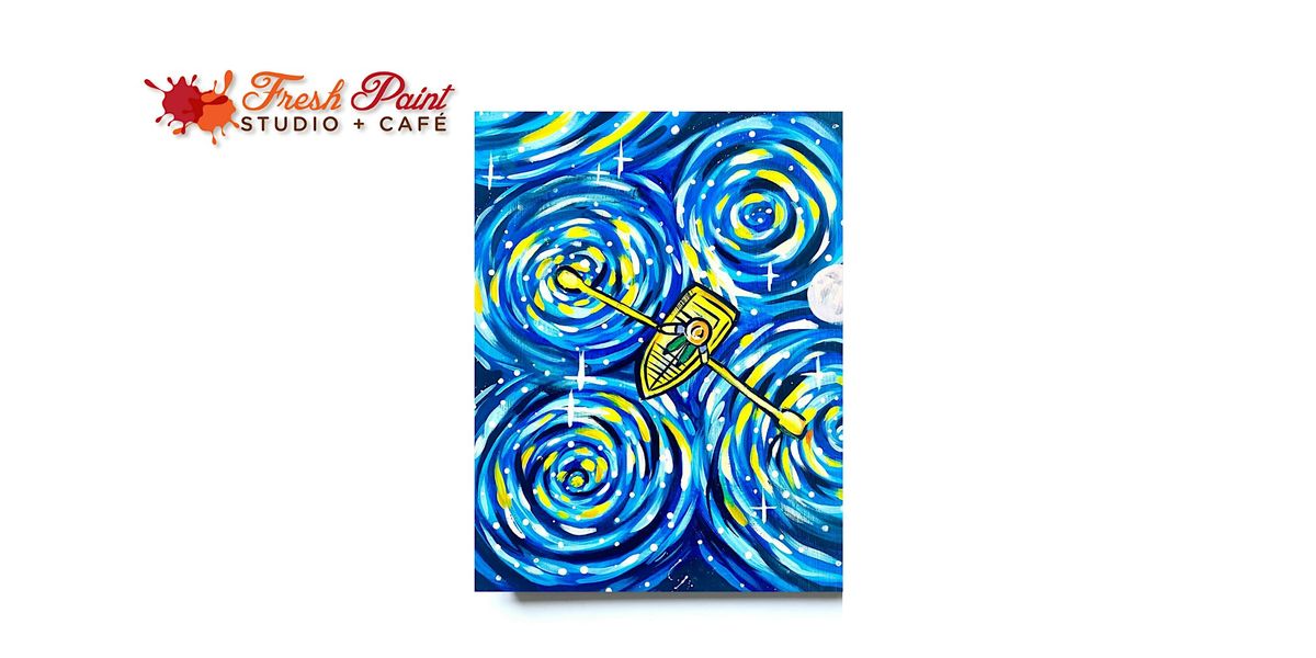 Van Gogh-Inspired Paint & Sip Night: Starry Night on the Lake Acrylic Paint