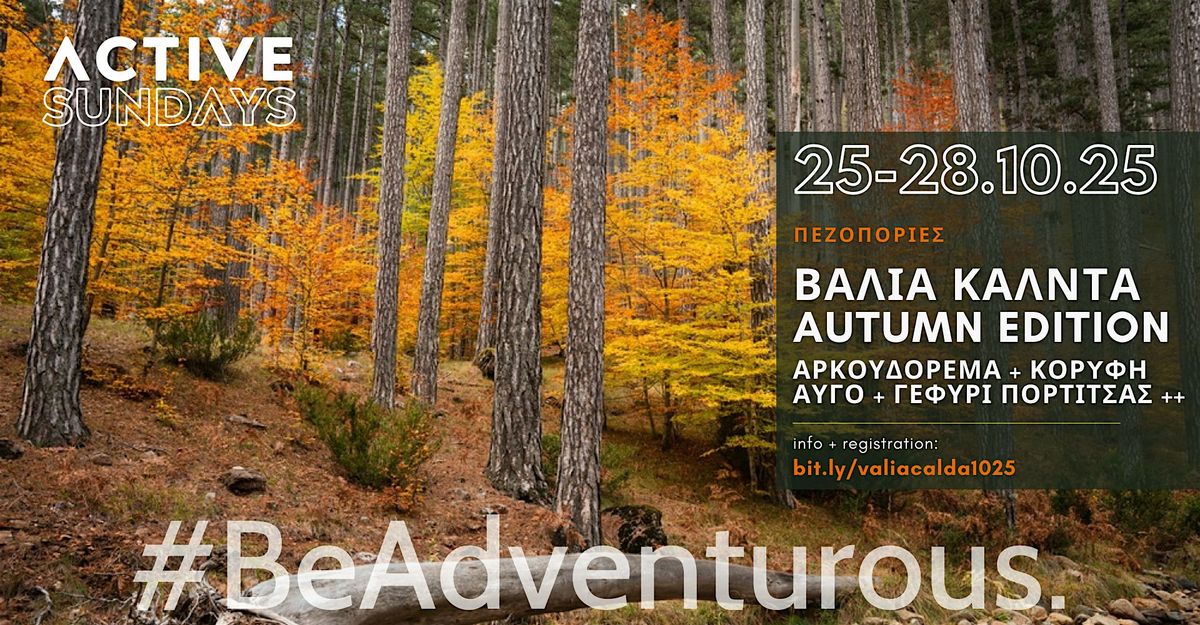 ActiveHike \u0392\u03b1\u03bb\u03b9\u03b1 \u039a\u03b1\u03bb\u03bd\u03c4\u03b1 Autumn Edition