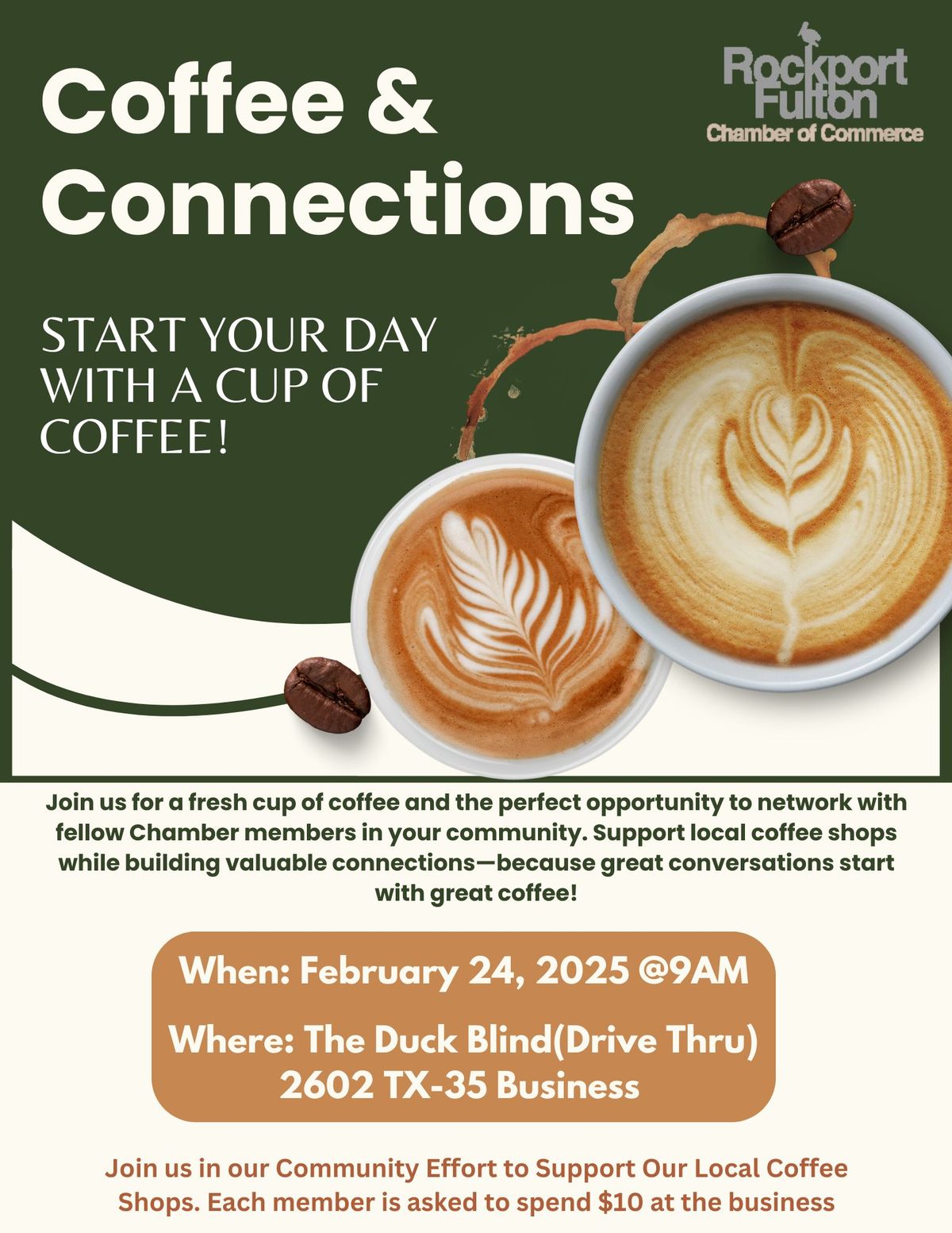 Coffee & Connections with the R-F Chamber