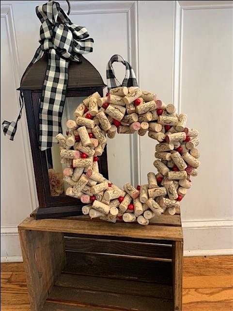 Cork Wreath class at The Vineyard at Hershey