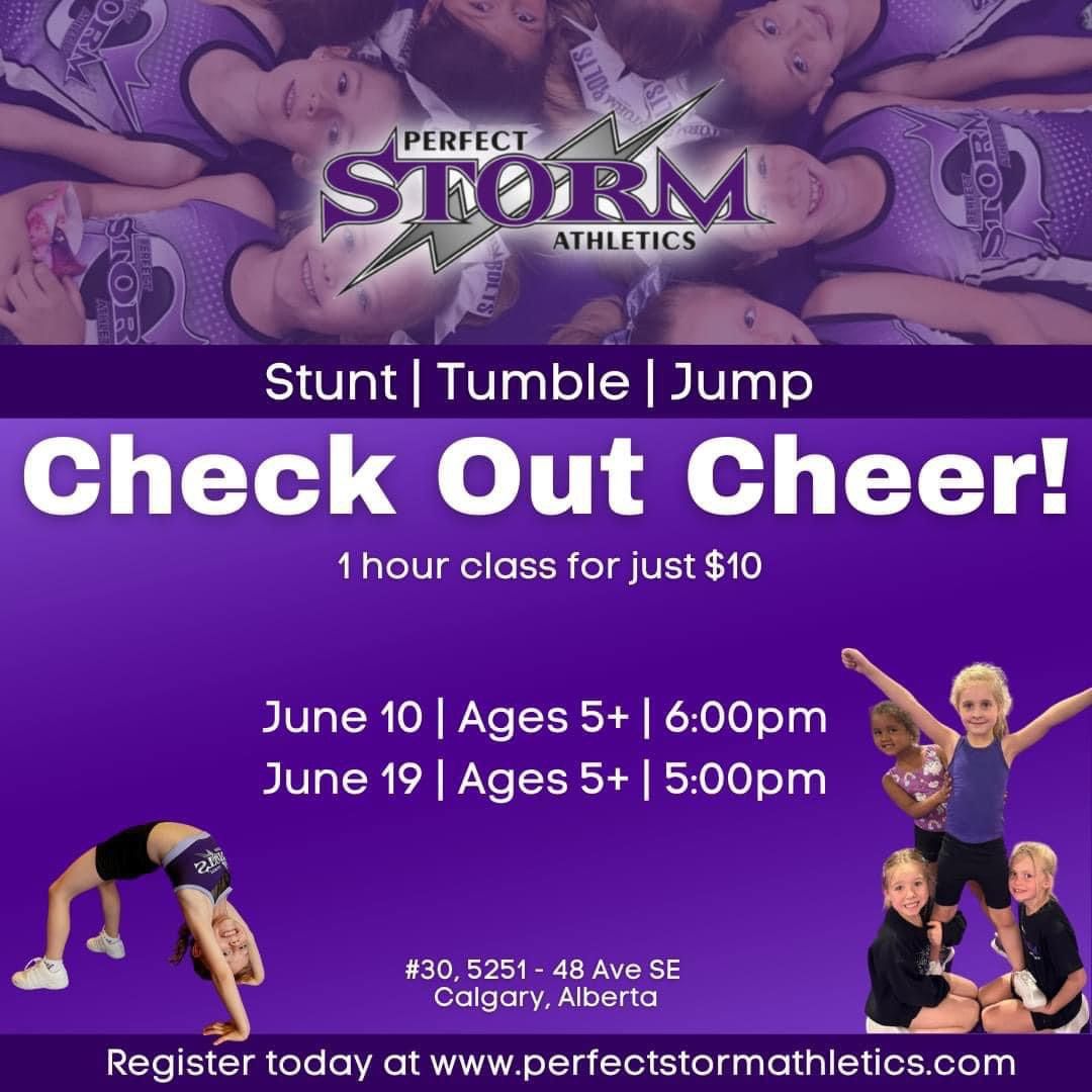 Check Out Cheer! Kids\u2019 Intro to Tumbling & Cheerleading class!