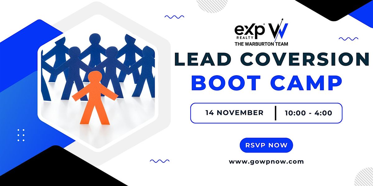 November 14 Lead Conversion Boot Camp