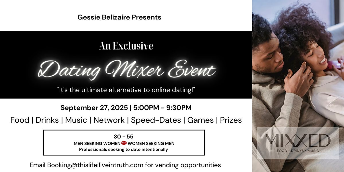 In Person Event: Mixer & Speed Dating Event for Singles in DC (30-55)