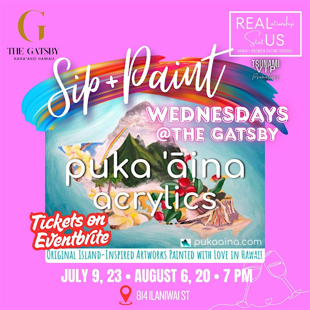 Wine Wednesday  SIP & PAINT at The Gatsby