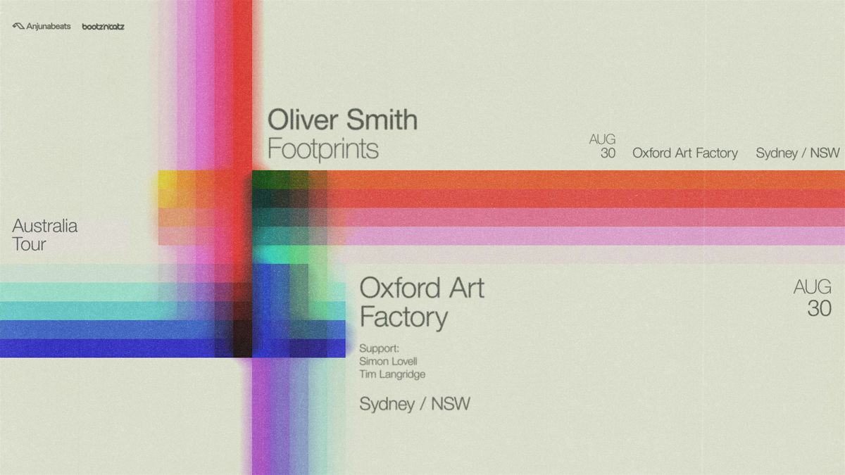 Oliver Smith (Anjunabeats) | Footprints Album Tour Sydney