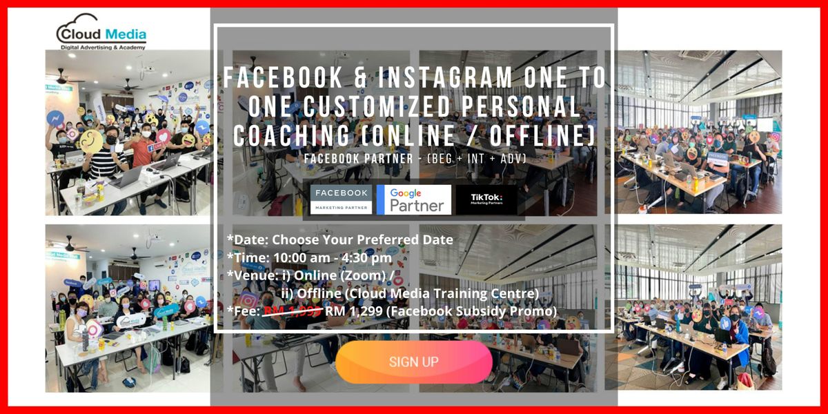 Facebook Partner - Facebook & Instagram (One to One Coaching)