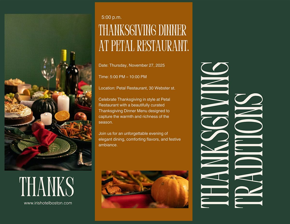 Thanksgiving Dinner at Petal Restaurant