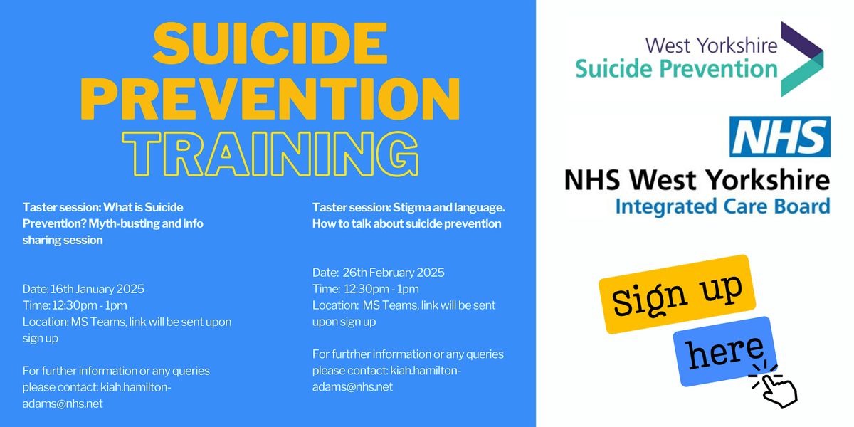 Lunch and Learn - Intro to Suicide Prevention