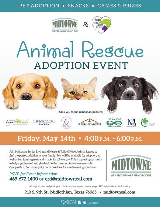 Animal Shelter Adoption Event, Midtowne, Midlothian, 14 May 2021