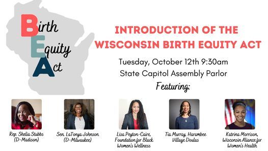 Introduction of the Wisconsin Birth Equity Act