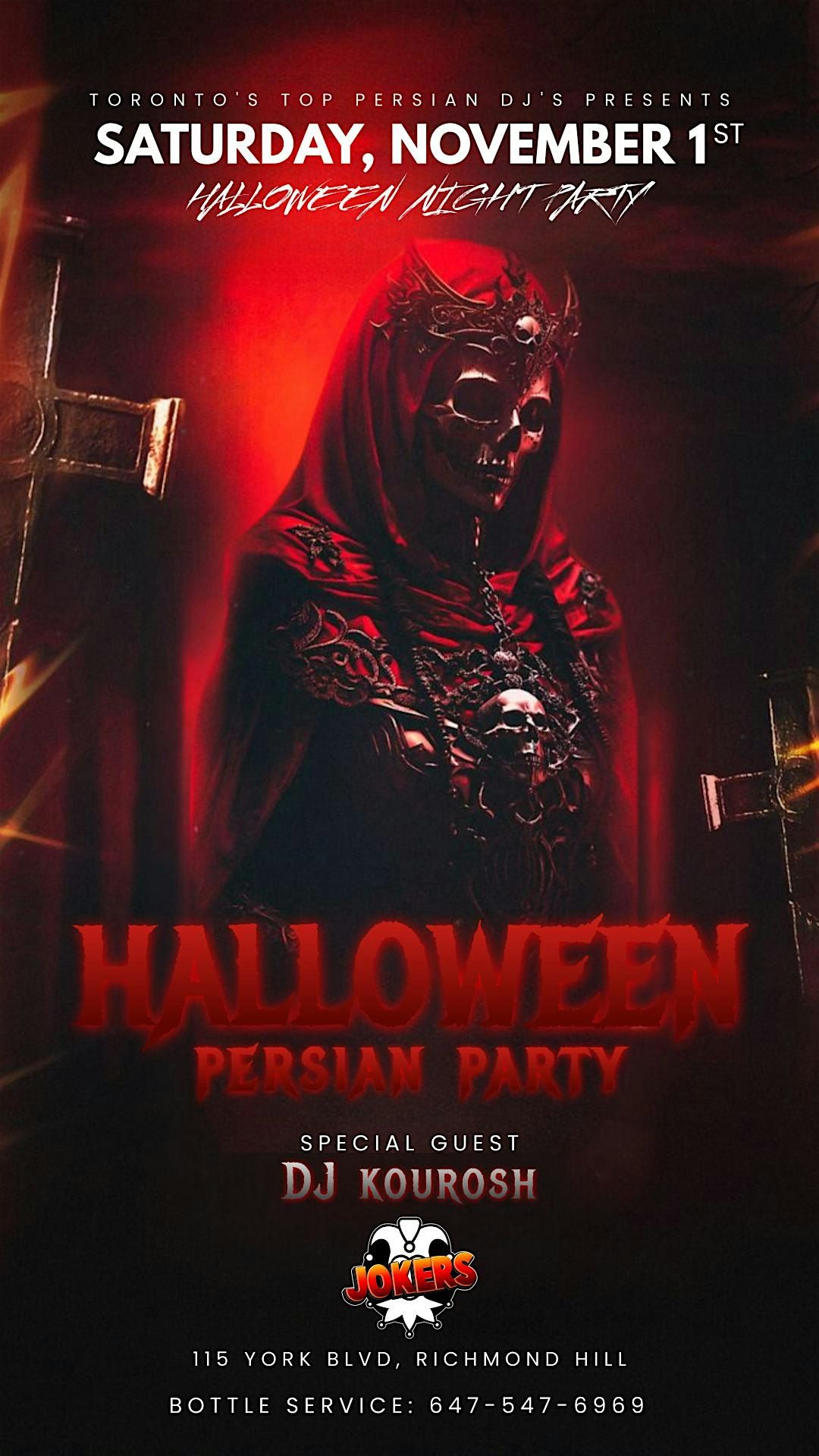 Halloween Mega Costume Persian Party Night inside Jokers Club