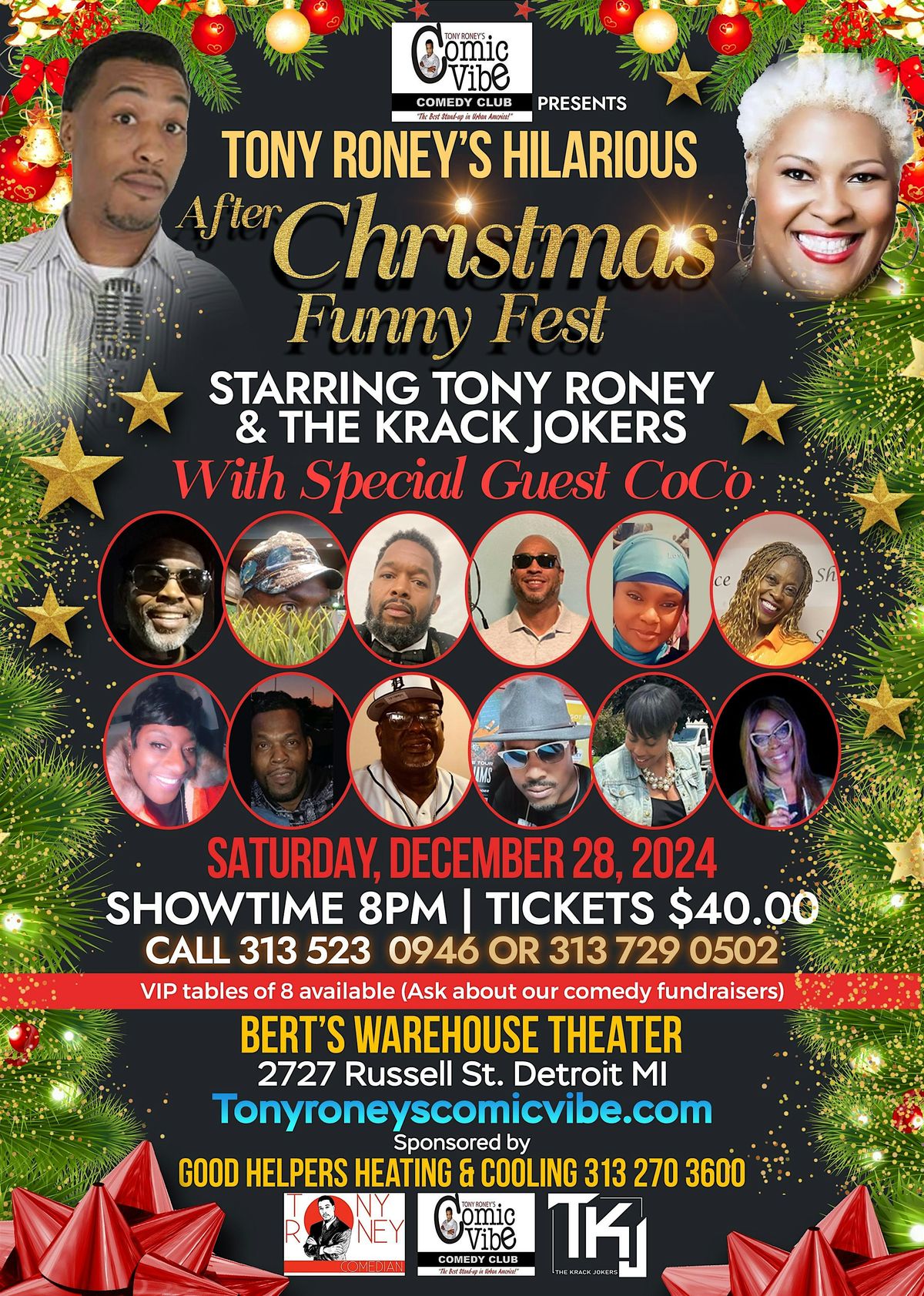 Tony Roney's Comic Vibe Presents TKJ'S  "After Christmas Funny Fest"