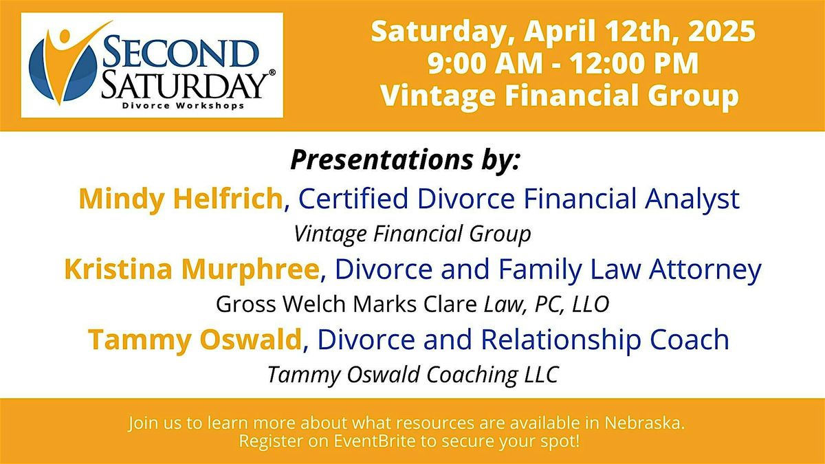 Second Saturday: Divorce Workshop