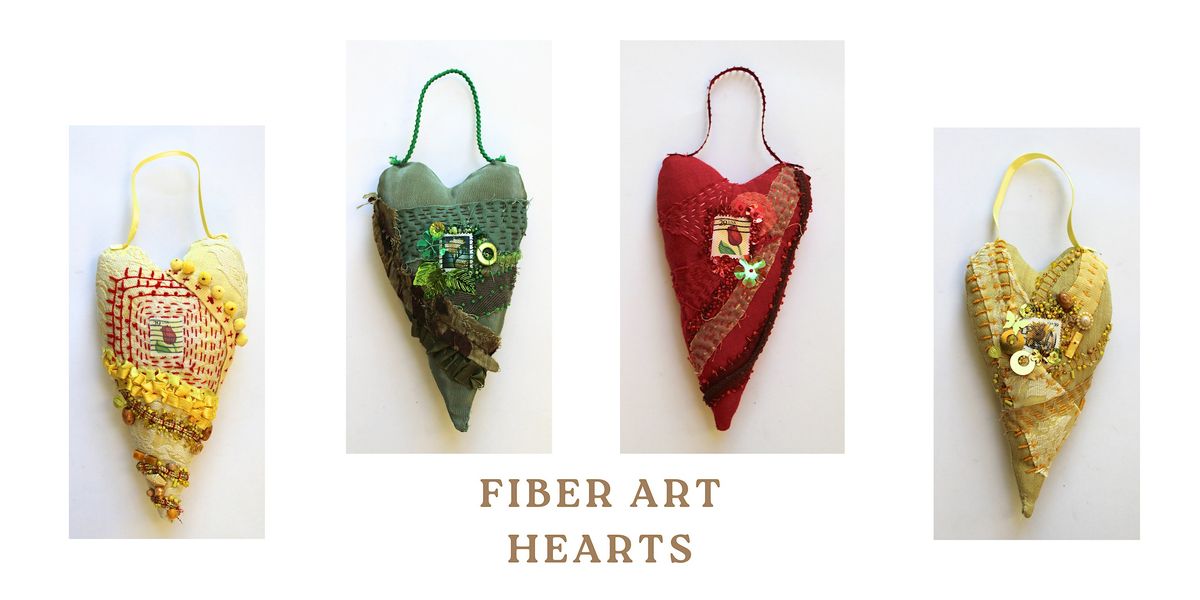 Fiber Art Heart