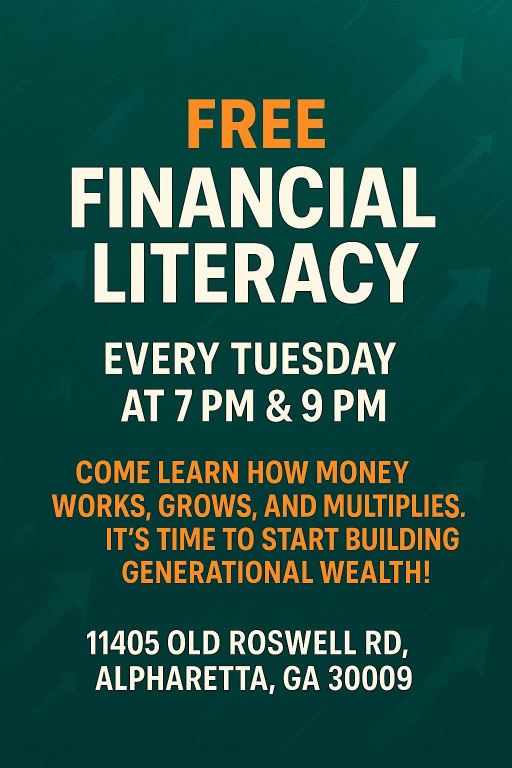 Unlock Your Financial Power: Free Weekly Financial Literacy Workshop