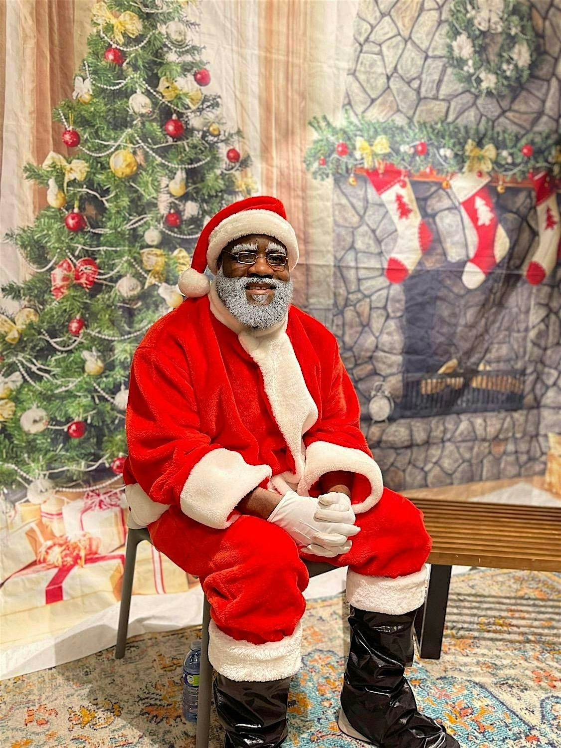 Black Santa At McKinley Art Lounge