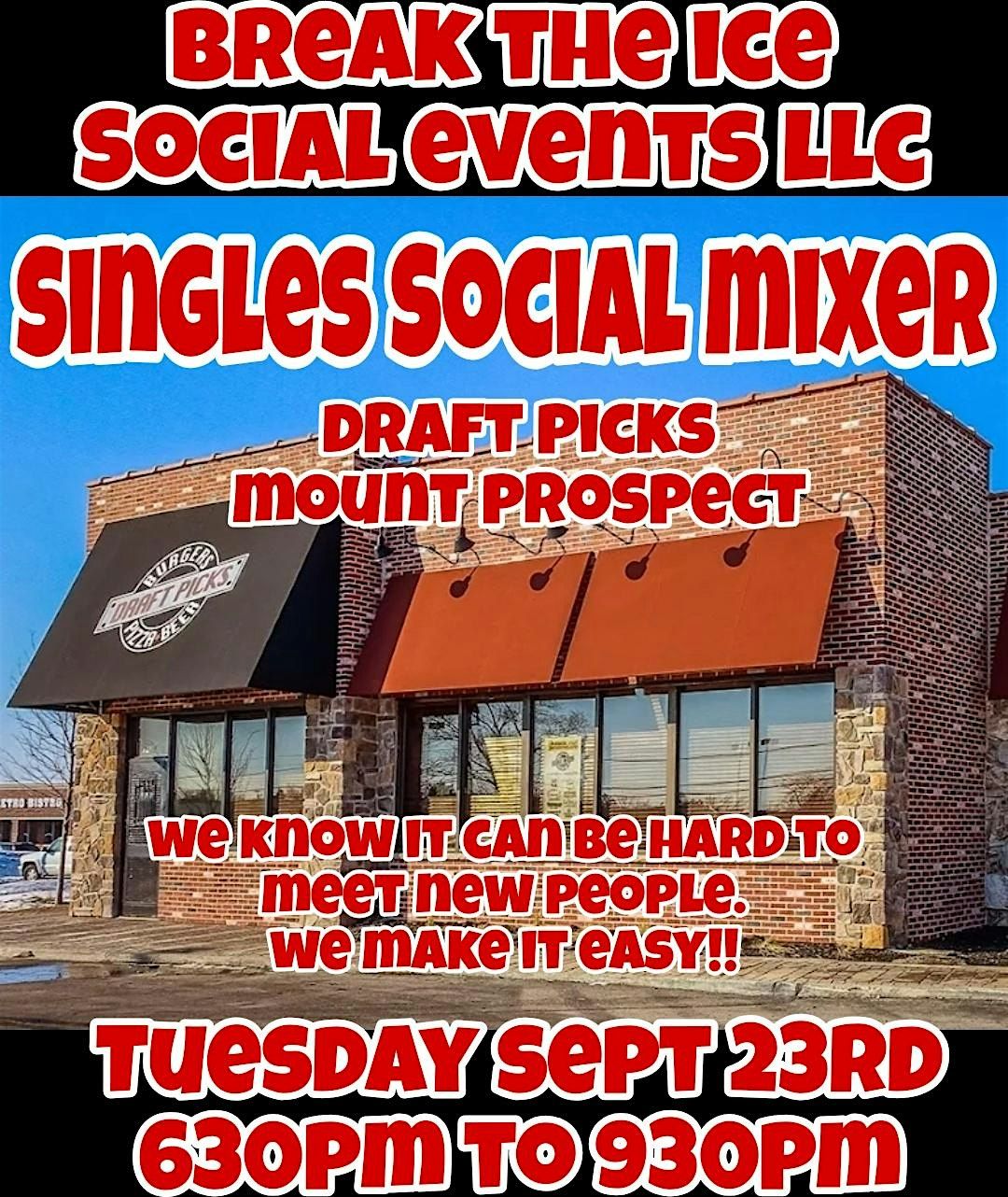 Singles Social Mixer Mt. Prospect Draft Picks