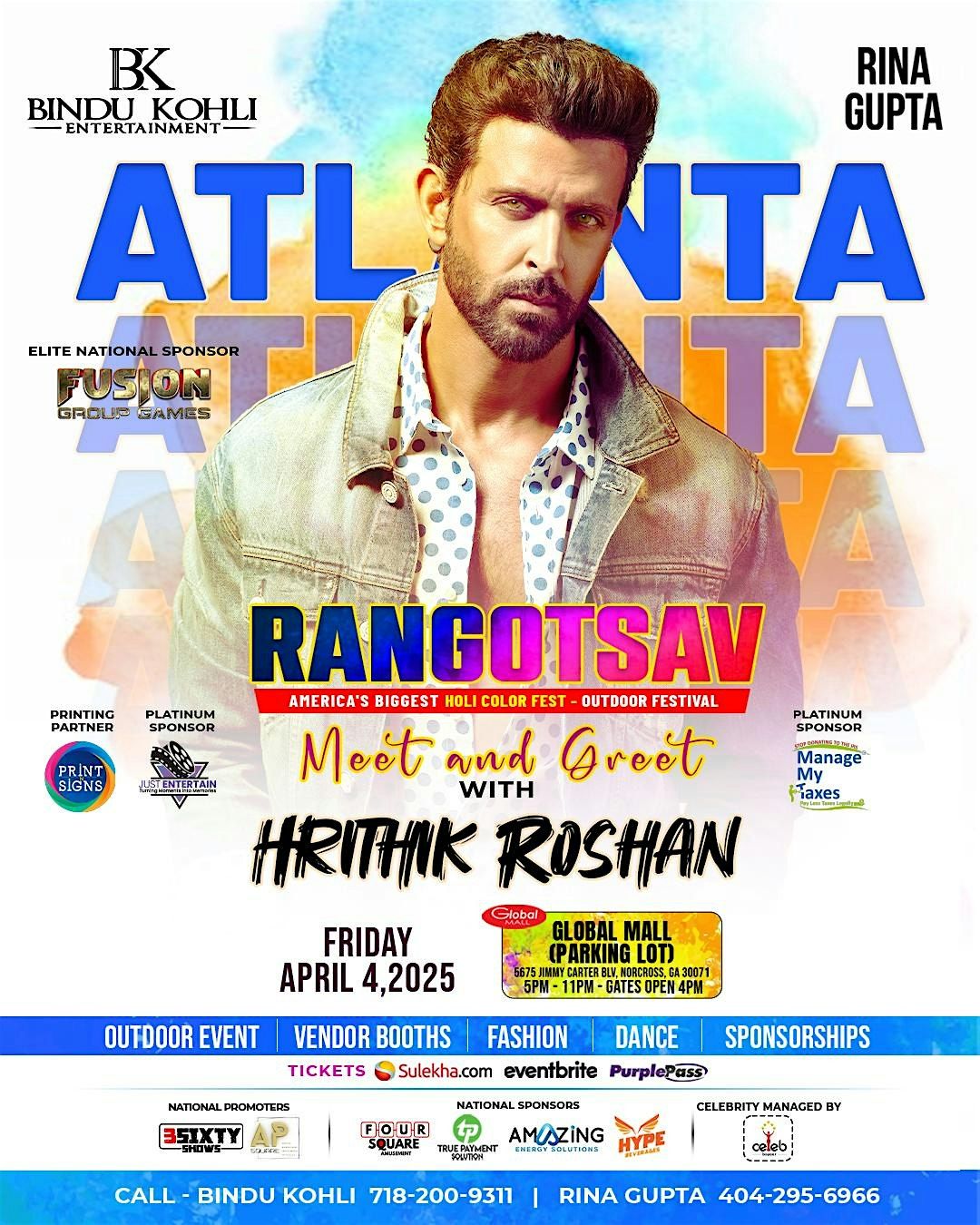 Rangotsav with Hrithik Roshan - Atlanta