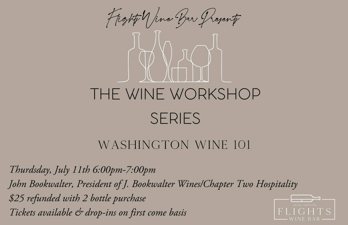 Wine Workshop Series: Washington Wine 101