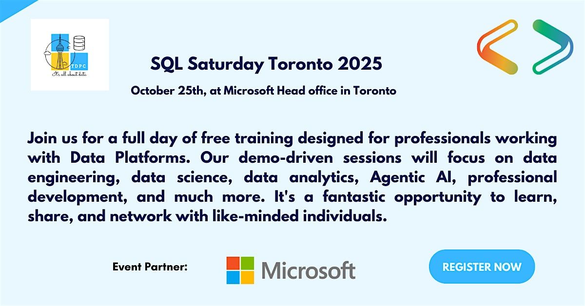 SQL Saturday Toronto 2025