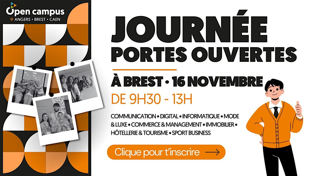 JOURN\u00c9E PORTES OUVERTES I SAMEDI 16 NOVEMBRE 2024 I BREST