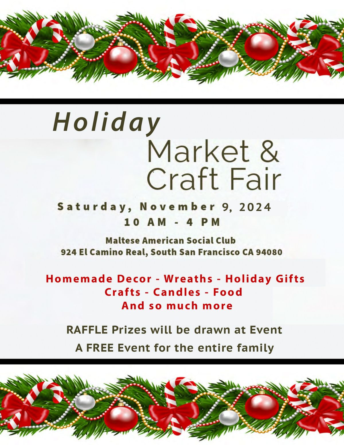 Holiday Market & Craft Fair