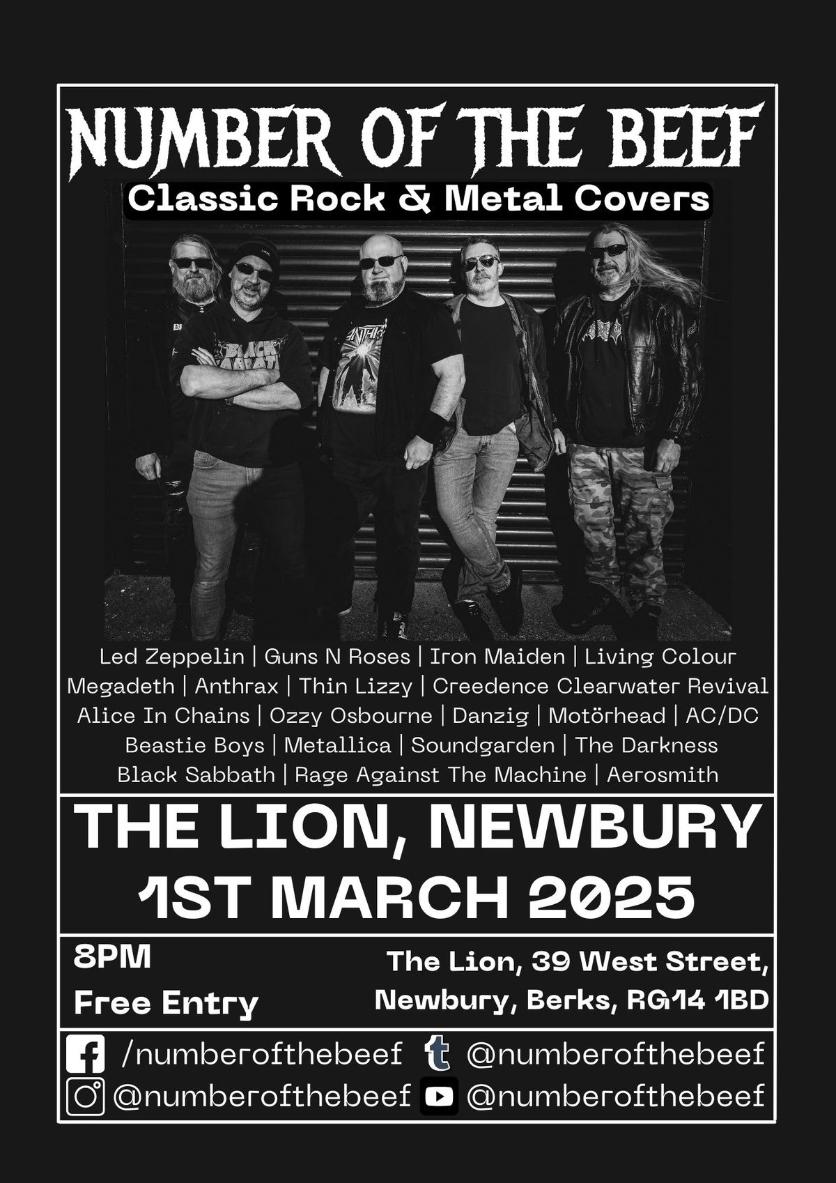 Live @ The Lion, Newbury - Number Of The Beef