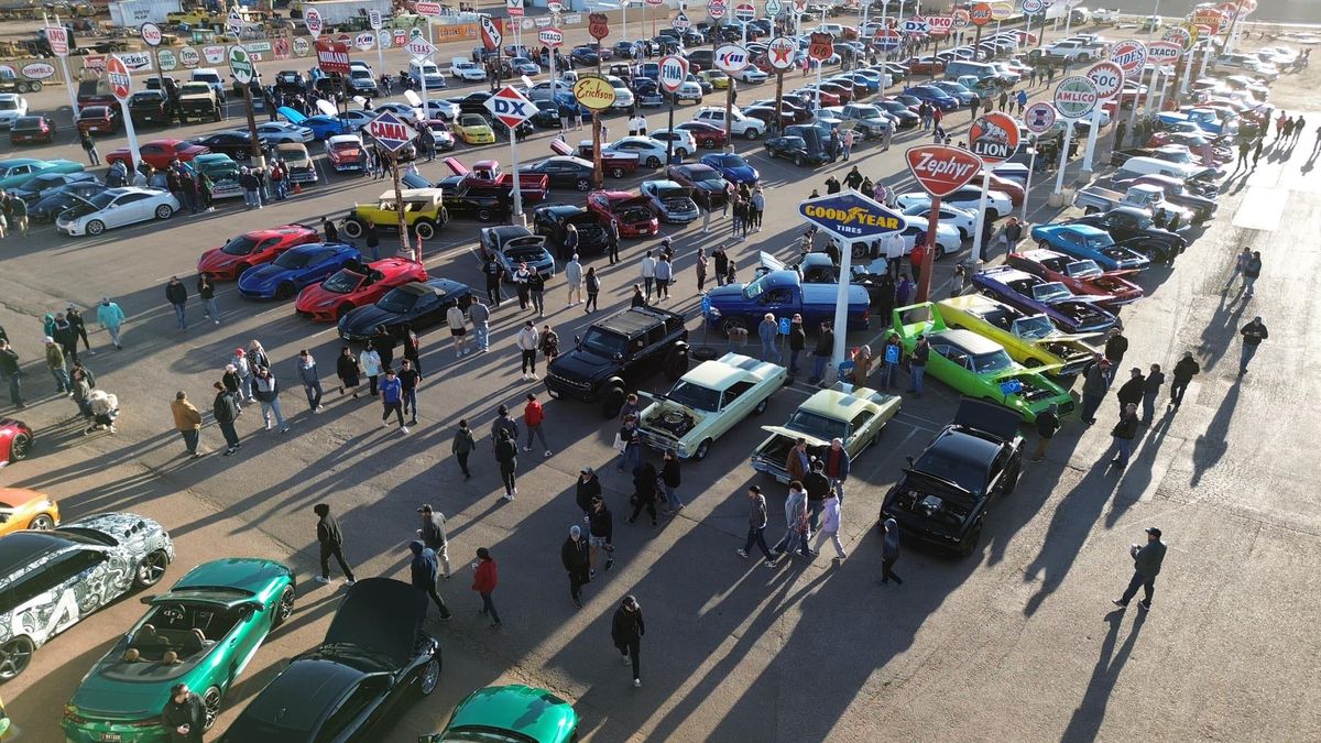 Coffee and Cars Lubbock at Cook's Garage