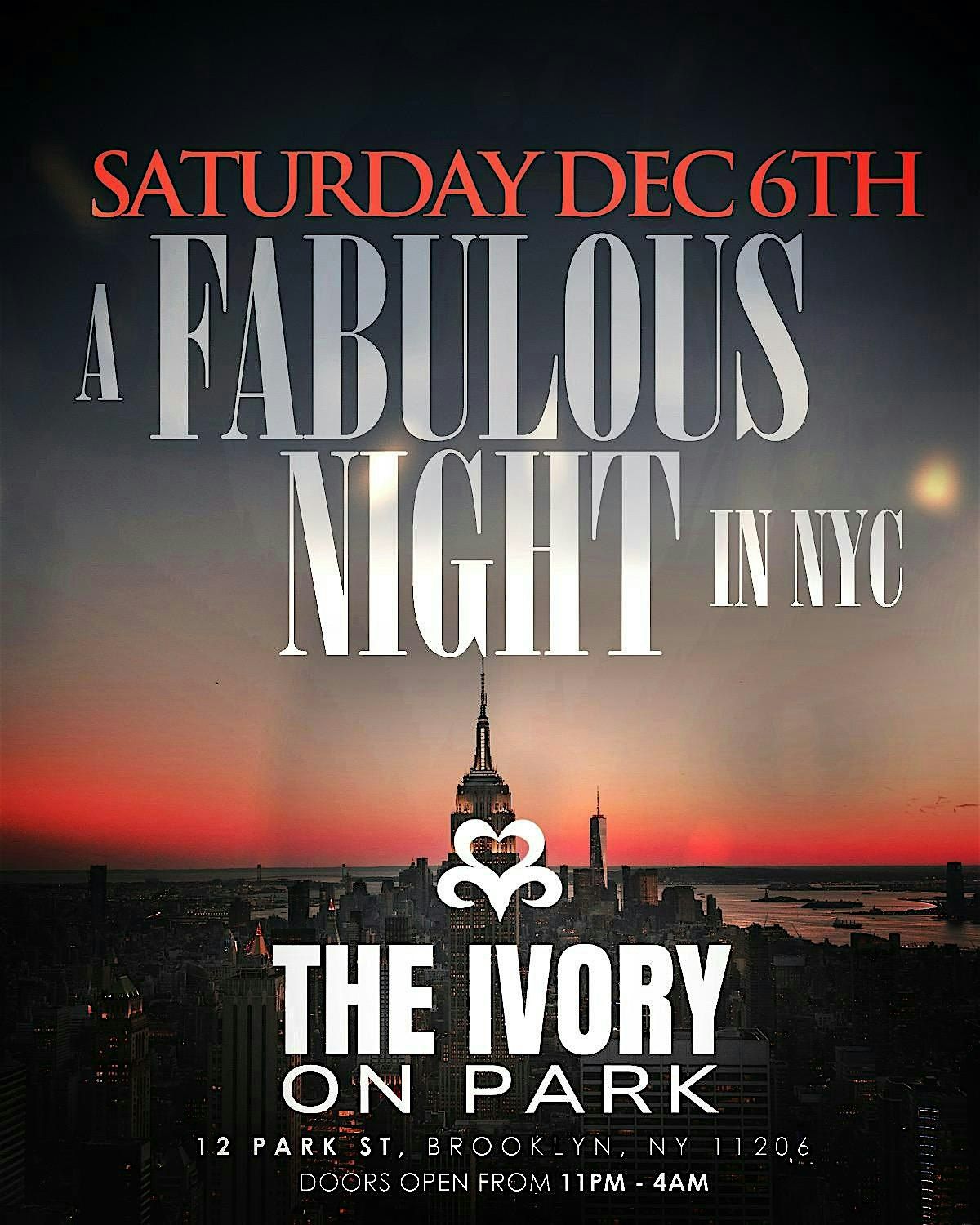 12\/6: A Fabulous Night In NYC