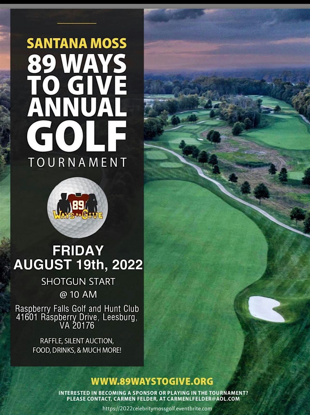 89 Ways to Give Foundation's Annual Celebrity Golf Tournament