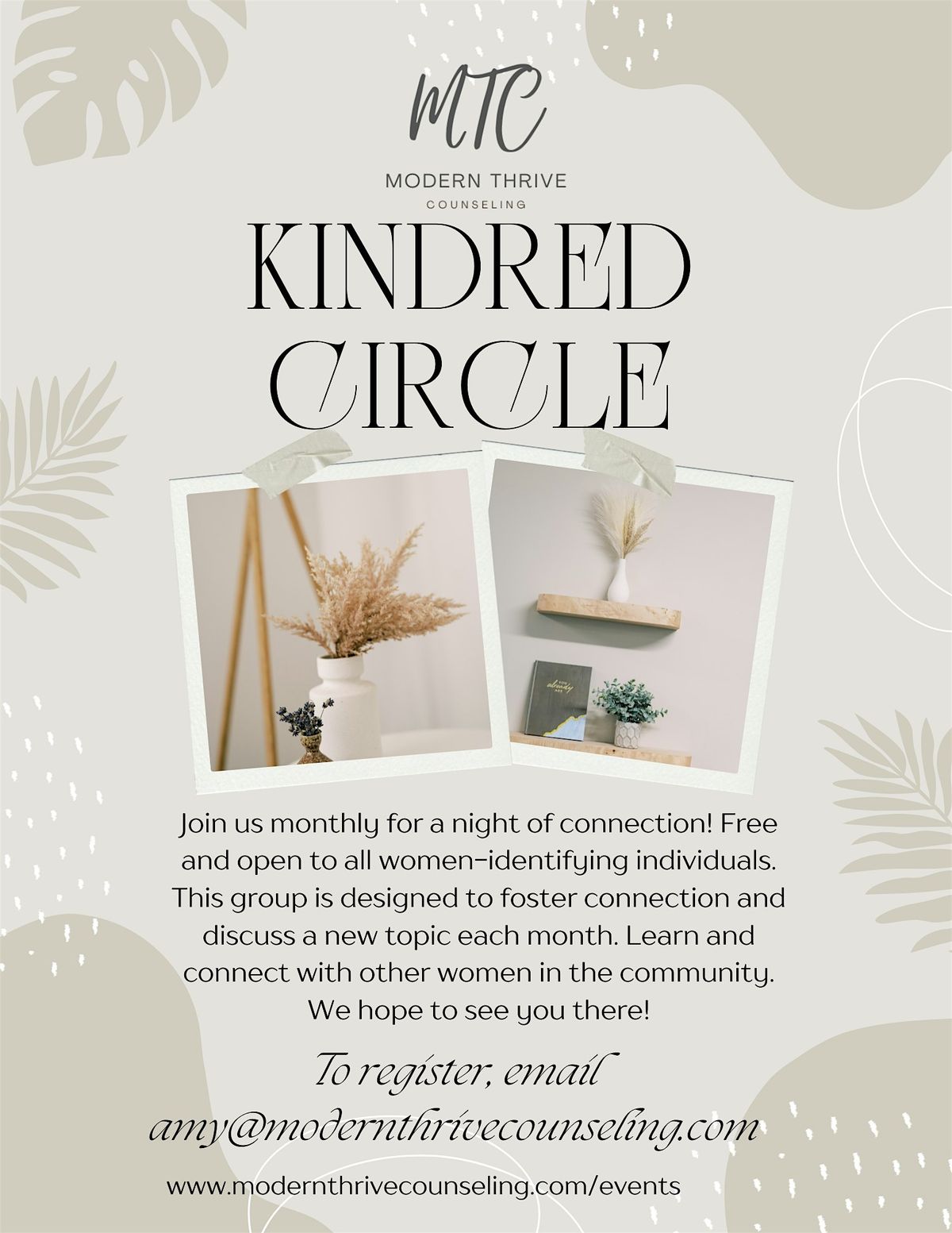 Kindred Circle-Women's Monthly Meetup