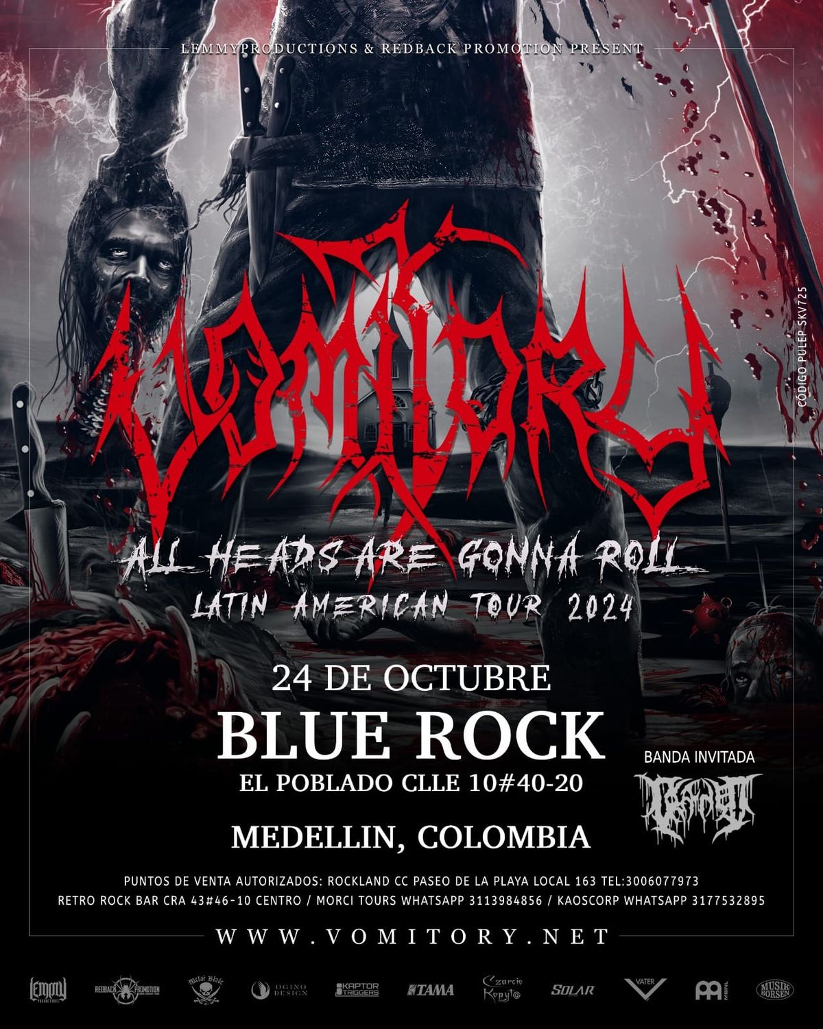 VOMITORY en Medell\u00edn 