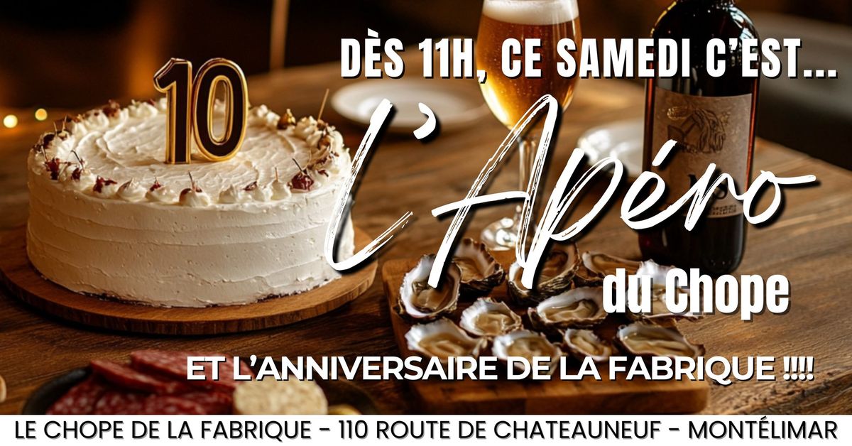 L\u2019APE\u0301RO DU CHOPE "ANNIVERSAIRE DES 10 ANS"\u23aaLe Chope