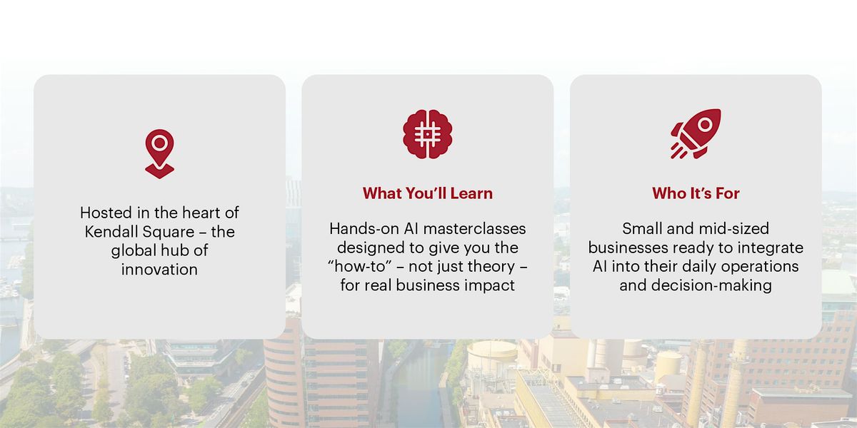 Harvard Square Artificial Intelligence Masterclasses for Local Businesses