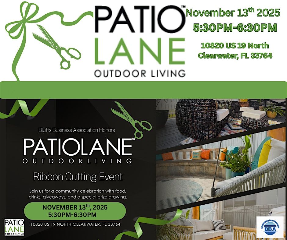 BBA Ribbon Cutting hosted by Patio Lane Outdoor Living