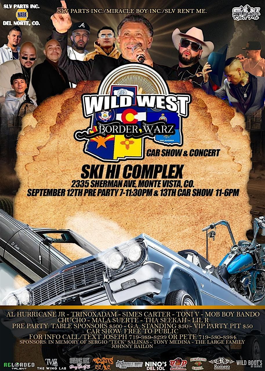 Wild West Border Warz Ft Al Hurricane jr pre registration and pre passes