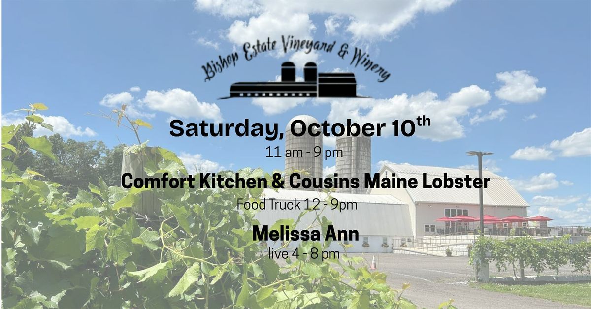 Comfort Kitchen & Cousins Maine Lobster w\/ Melissa Ann live at Bishop