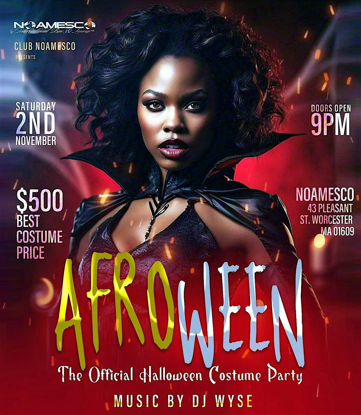 AFRO WEEN HALLOWEEN COSTUME PARTY