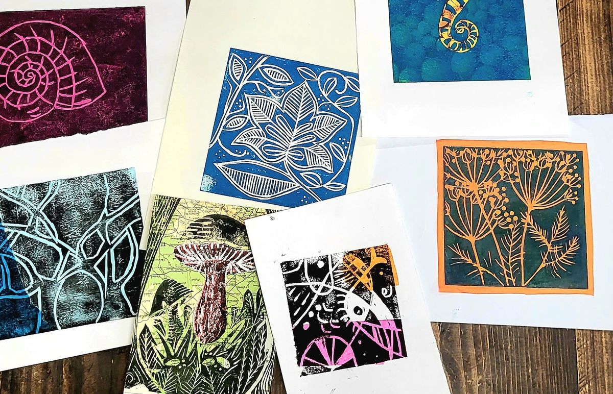 Lino printing with Maia Eden