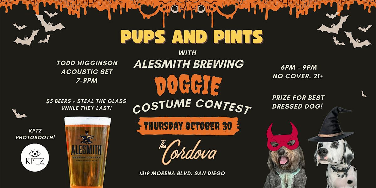 Pups and Pints + Halloween Doggie Costume Contest