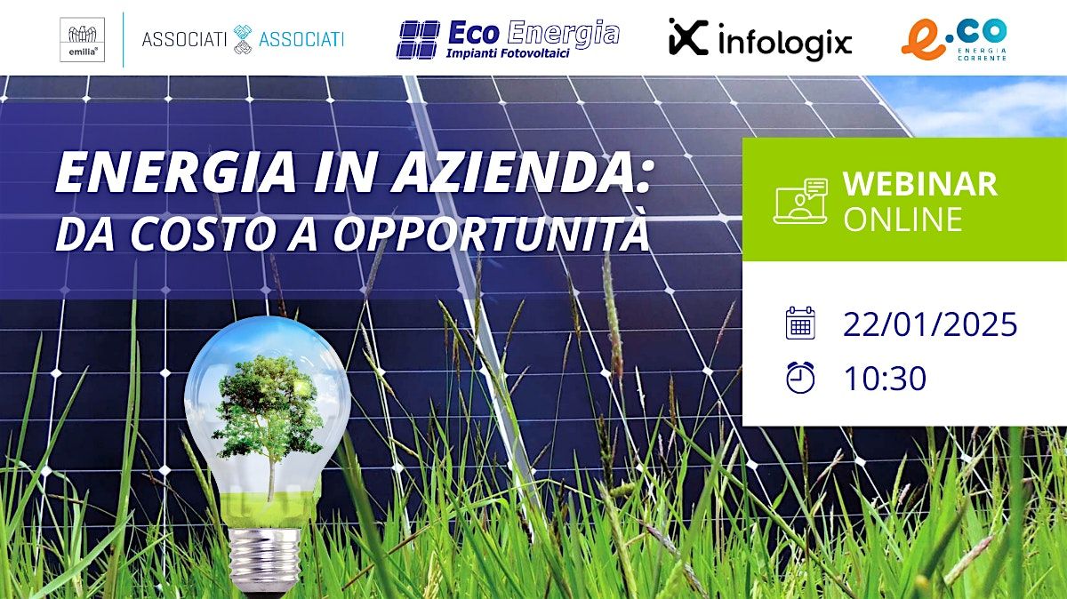 Energia in azienda: da costo a opportunit\u00e0